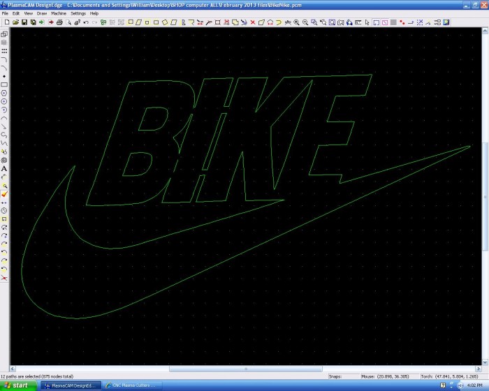 Nike-like bike logo - PlasmaSpider.com