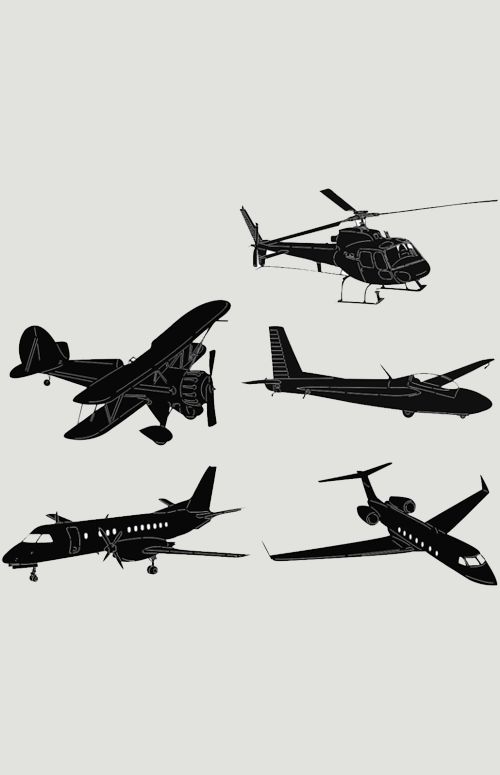 Aircraft DXF Designs
