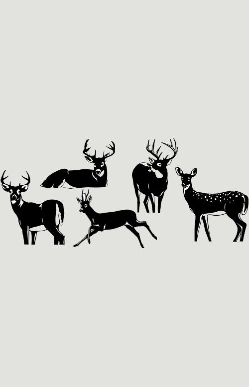 Deer DXF Designs